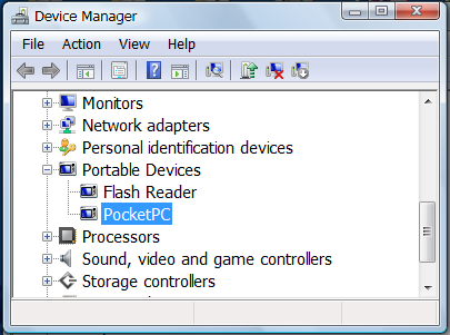 Pocket PC - Device Manager